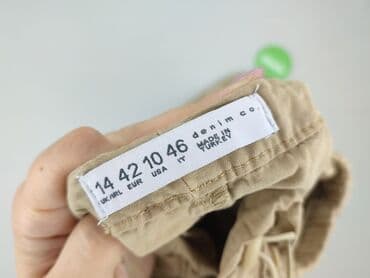 joggery bawełniane damskie: Denim Co, Material trousers for women, size XL (EU 42) — 4
