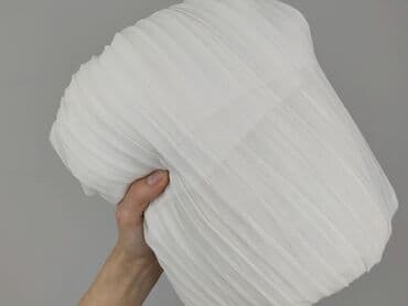 biale szerokie jeansy: Spodnie materiałowe damskie, rozmiar One size — 6