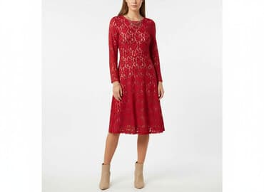 piękne czerwone sukienki na wesele: RAINBOW, Sukienka damska, rozmiar S — 7