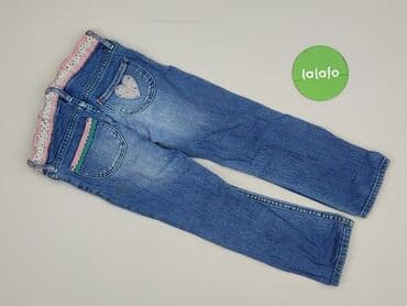 czarne rajstopy do bialej sukienki: Jeans, H&M, 3-4 years, 98/104, condition - Very good — 3