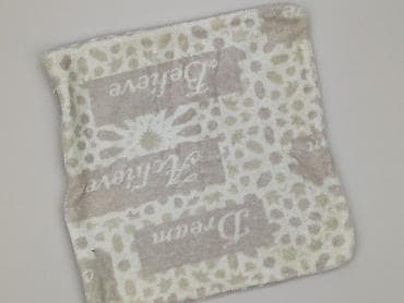 ozdoba: Miękki kocyk/pled z mikrofibry, unisex. - Wzór: beżowo‑kremowy — 1