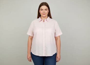 bluzki w paski z serduszkiem: Brookshire, Koszula damska, rozmiar 4XL — 7