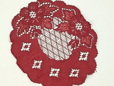 dekoracje komunijne: Serwetka 32 x 32, kolor - Bordowy, stan - Idealny — 1