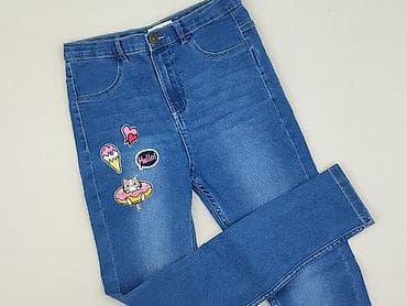 sinsay spodnice letnie: Spodnie jeansowe, Sinsay, 13 lat, 158, stan - Idealny — 1