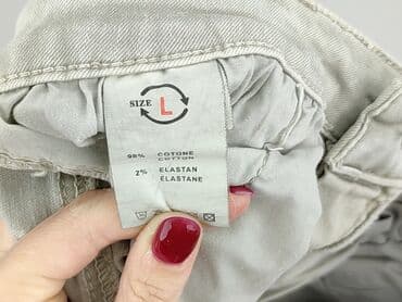baggy grey jeans: Jeansy damskie, rozmiar L — 4