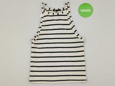 srebrny top h m: Sinsay, Top damski, rozmiar S — 2