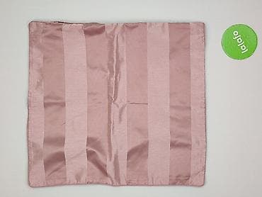 do oddania: Różowa kosmetyczka/etui z tkaniny z połyskiem, w szerokie pionowe pasy — 3