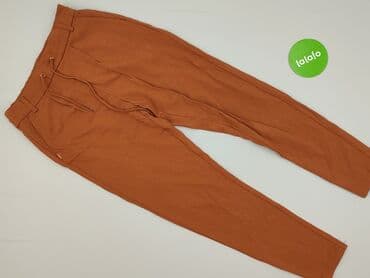 legginsy w kwiaty damskie: Material trousers for women, XS — 2