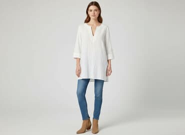 dluga biala koszula: Gap, Tunika damska, rozmiar S — 6