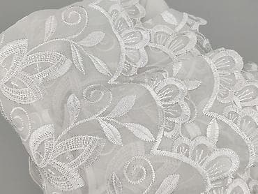 All for country house and garden: Biała firana żakardowa z haftem – elegancka dekoracja okienna - — 4