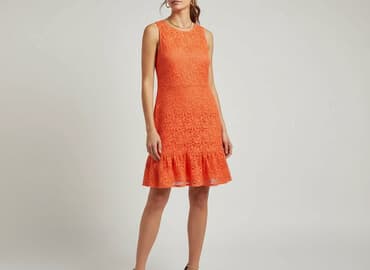 sukienki pomarańczowa na wesele: Sukienka damska, rozmiar S — 6