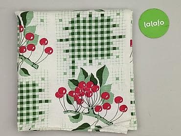 Dekoracje do domu: Obrus 148 x 160, kolor - Biały, stan - Bardzo dobry — 2