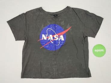 bluzki basic z dekoltem v: Sinsay, T-shirt damski, L — 2