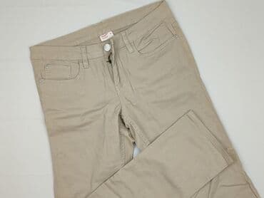 granatowe chinosy damskie: Infinity, Spodnie materiałowe damskie, rozmiar L — 1