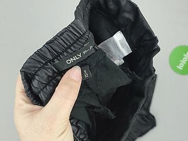leather: ONLY, Spodnie materiałowe damskie, rozmiar S — 4