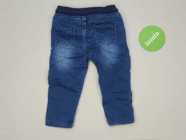 czarne krótkie spodenki sinsay: Spodnie jeansowe, 5.10.15, 12-18 miesięcy, stan - Bardzo dobry — 3