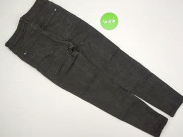 legginsy woskowane wysoki stan: Denim, Jeansy damskie, M — 3