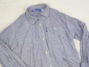 timberland kurtki: Shirt 8 years, condition - Very good, pattern - Striped, color - Blue — 1