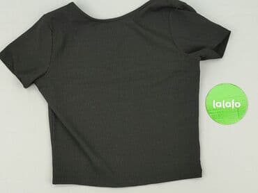 czarne prążkowane bluzki: Sinsay, Top damski, rozmiar L — 4