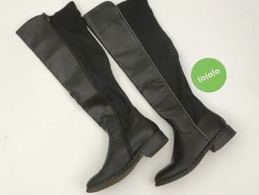 nieprzemakalne ocieplane buty zimowe z wysokimi cholewami: Kozaki damskie, rozmiar 38 — 3