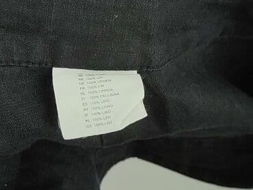 białe lniane spodnie zara: H&M, Spodnie materiałowe damskie, rozmiar XL — 5