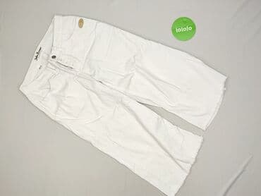 spodnie woskowane białe: John Baner, 3/4 length trousers for men, size M — 2