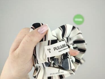 spodnie w paski pull and bear: PULL&BEAR, Material trousers for women, size S — 7