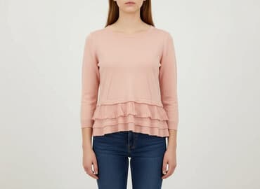 sweter z bufiastymi rękawami: Sweter damski, rozmiar M — 7