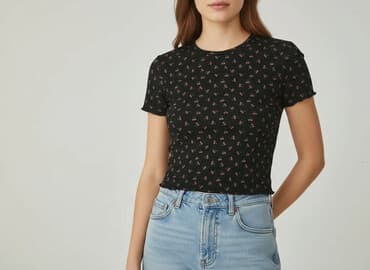 pull and bear koszulka damska: PULL&BEAR, T-shirt damski, rozmiar M — 1