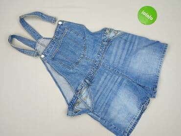sandalki czarne ccc: DENIM JEANS, Ogrodniczki damskie, rozmiar M — 2
