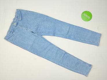 szare dresy hm: Spodnie jeansowe, H&M, 11 lat, 146, stan - Idealny — 2