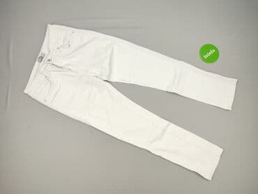 białe damskie jeansy: Denim, Jeansy damskie, rozmiar M — 2