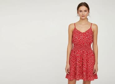 piękne czerwone sukienki na wesele: Sukienka damska, rozmiar L — 6