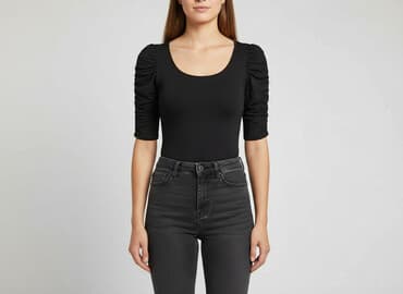 koszulki z rękawem do łokcia damskie: T-shirt damski, rozmiar S — 1