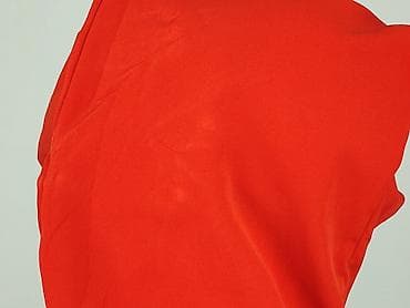 trampki nylon red: Czerwone damskie spodnie z wysokim stanem i paskiem do wiązania - — 5