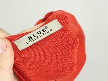 włoskie bluzki haftowane: Blue, T-shirt damski, rozmiar S — 4