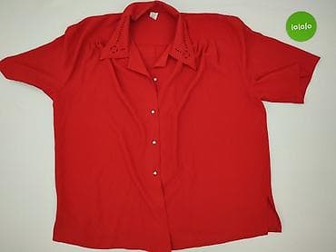 czerwony: Koszula damska, rozmiar 3XL — 2