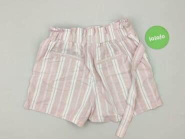 krótkie spodenki z wysokim stanem w paski: Szorty damskie, rozmiar S — 4