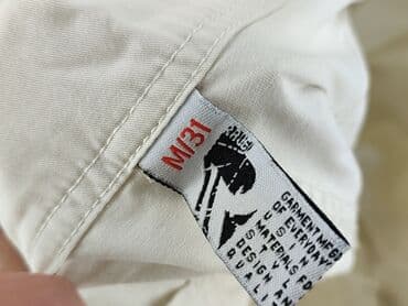 białe lniane spodnie zara: Mistral Chinosy dla mężczyzn, rozmiar M — 4