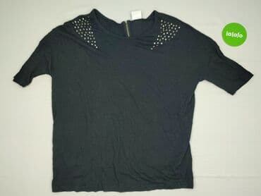 czarne t shirty i marynarka: Junarose, T-shirt damski, rozmiar M — 2