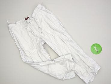 lniane: H&M L.O.G.G., Spodnie materiałowe damskie, rozmiar M — 2