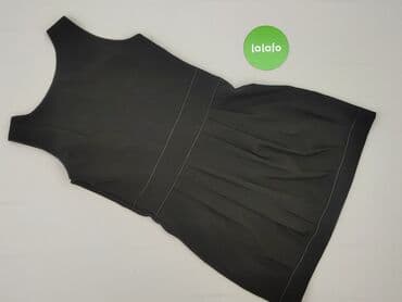 czarna sukienka z przezroczystymi rękawami: Women`s dress, size S — 4
