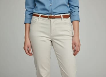 lagattini spodnie wyprzedaż: Spodnie materiałowe damskie, rozmiar L — 7