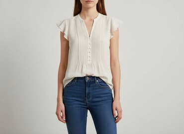 kamizelka damska krótka h m: H&M, Bluzka damska, rozmiar XS — 6