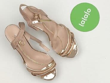 jakie buty do srebrnej sukienki: Sandały damskie, 37 — 2