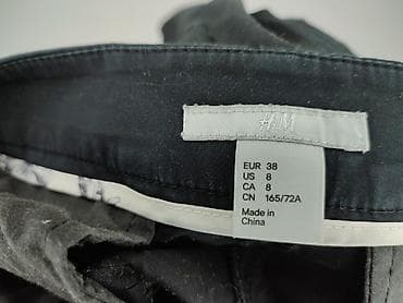 biale klapki hermes: H&M, Spodnie materiałowe damskie, rozmiar S — 5