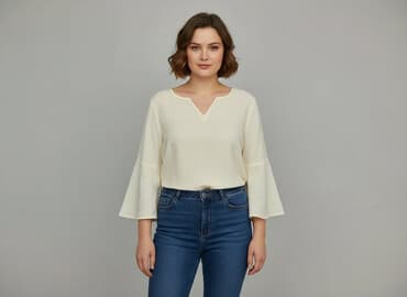 koszula puro lino: Woman Collection, Bluzka damska, rozmiar 3XL — 7