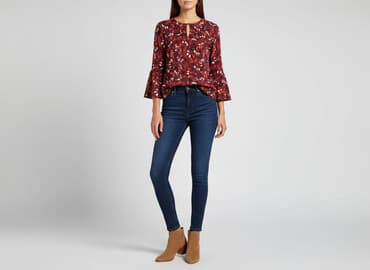 reserved czerwona bluzki: Bluzka damska, rozmiar XS — 7