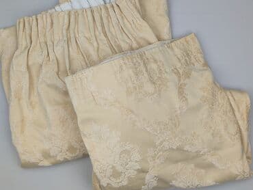 Zasłony żakardowe w kolorze kremowym - Komplet dwóch paneli -