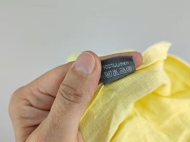 Dekoracje do domu: Żółta poszewka na poduszkę marki Holmen, wykonana w 100% z lnu — 5